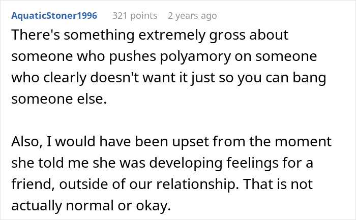 Guy Feels Pressured And Betrayed After GF Accuses Him Of Being Selfish For Closing Open Relationship Guy Feels Pressured And Betrayed After GF Accuses Him Of Being Selfish For Closing Open Relationship
