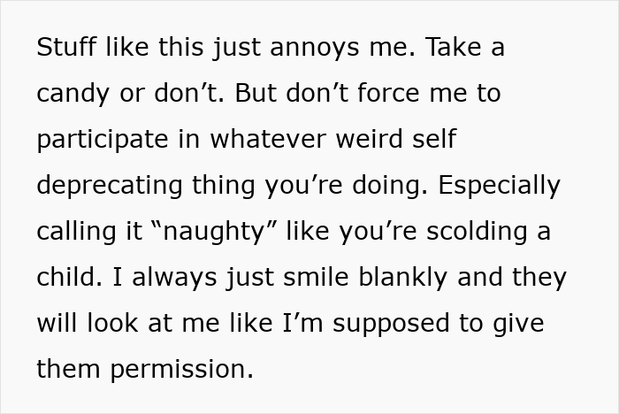 Lady Asks Coworker To Stop The “Ohhh I’m So Bad” Candy Routine, Whole Office Has Opinions About It