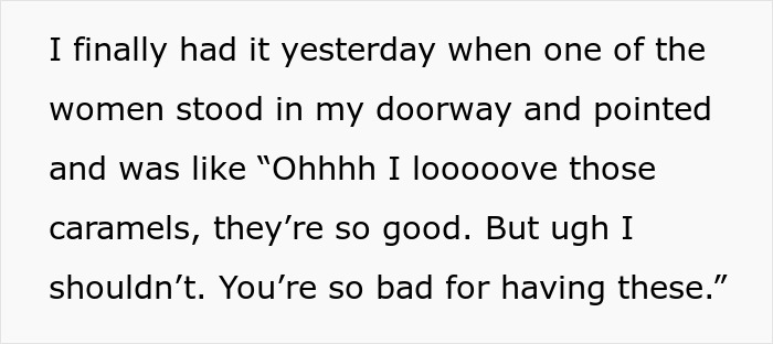 Lady Asks Coworker To Stop The “Ohhh I’m So Bad” Candy Routine, Whole Office Has Opinions About It