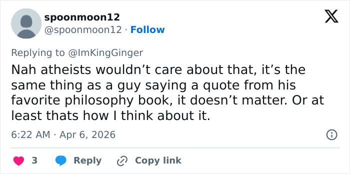 Man Claims Space Travel Is “Distinctly Christian” After Artemis II Broadcast&mdash;The Comments Did Not Disappoint