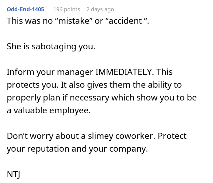 “She’s Sabotaging You”: Woman Deletes Colleague’s Project, Asks For A “Redo” Without Apology “She’s Sabotaging You”: Woman Deletes Colleague’s Project, Asks For A “Redo” Without Apology