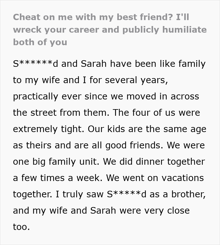 Husband&rsquo;s Savage Revenge After His Wife And Best Friend&rsquo;s Affair Leaves Them Socially Ruined