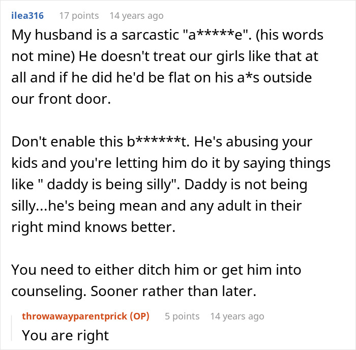 Mom Shares Her Husband Is Awesome To Her, But A Complete Jerk To Their Kids