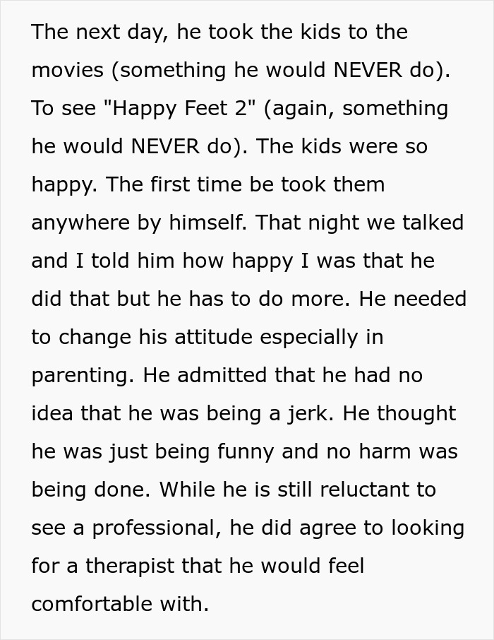 Mom Shares Her Husband Is Awesome To Her, But A Complete Jerk To Their Kids