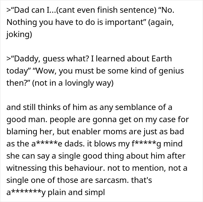 Mom Shares Her Husband Is Awesome To Her, But A Complete Jerk To Their Kids