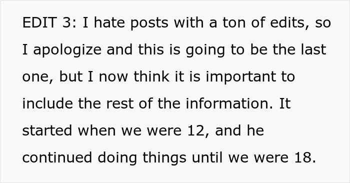 “It Started When We Were 12”: Man’s Creepy Confession Leaves GF Questioning Entire Relationship “It Started When We Were 12”: Man’s Creepy Confession Leaves GF Questioning Entire Relationship