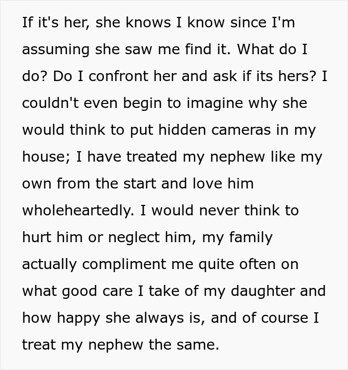 Woman Finds A Hidden Camera In Her Own Home, Suspects SIL Doesn’t Trust Her