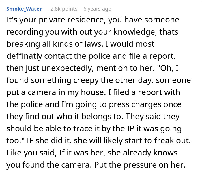 Woman Finds A Hidden Camera In Her Own Home, Suspects SIL Doesn’t Trust Her