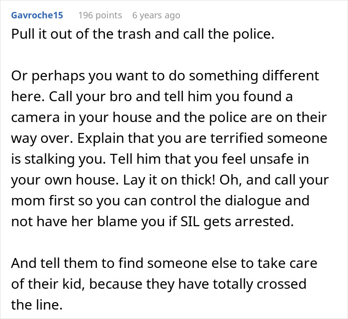 Woman Finds A Hidden Camera In Her Own Home, Suspects SIL Doesn’t Trust Her