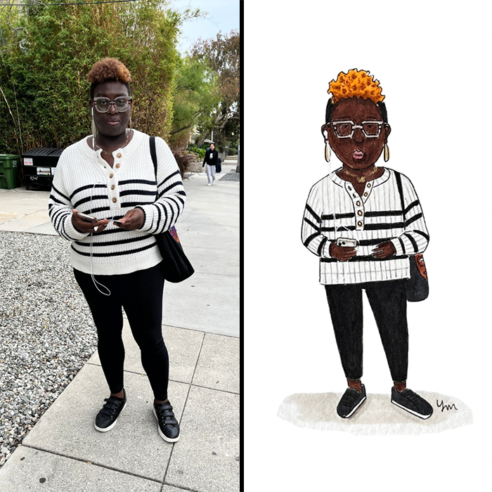 Artist Captures The Soul Of Los Angeles By Drawing 100 People She Met On The Street (34 Pics)