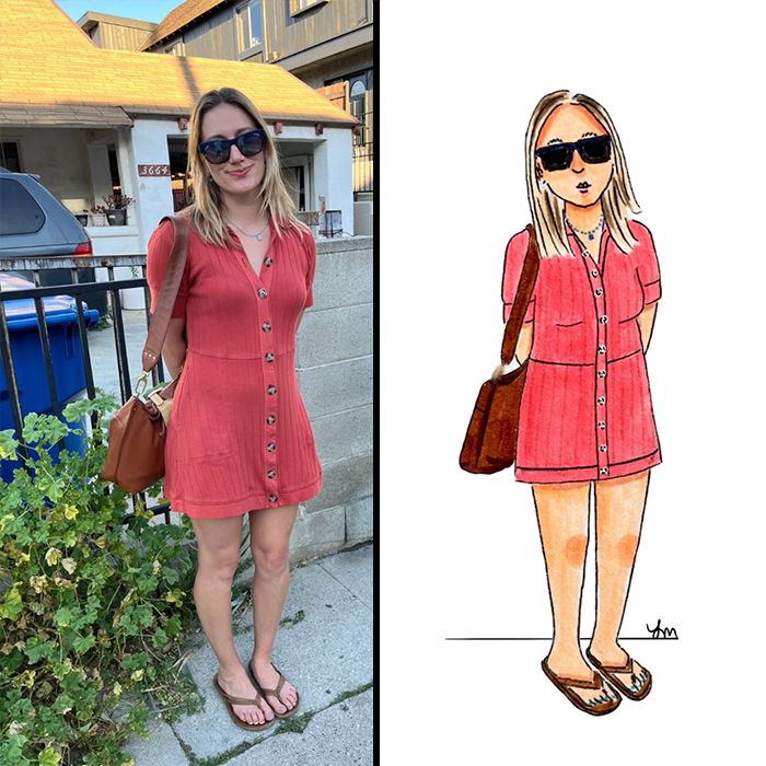 Artist Captures The Soul Of Los Angeles By Drawing 100 People She Met On The Street (34 Pics)