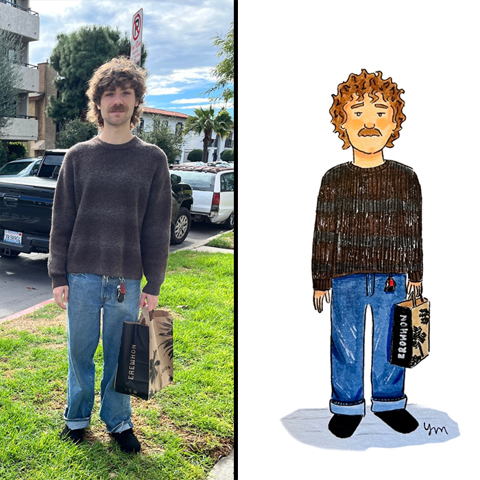 Artist Captures The Soul Of Los Angeles By Drawing 100 People She Met On The Street (34 Pics)