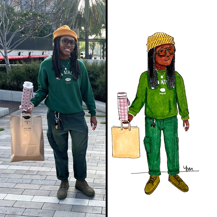 Artist Captures The Soul Of Los Angeles By Drawing 100 People She Met On The Street (34 Pics)