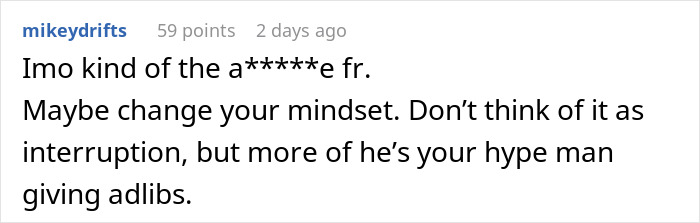 Man Upset Spouse Stopped Telling His Parents About Their Vacation Because He Interrupted Them
