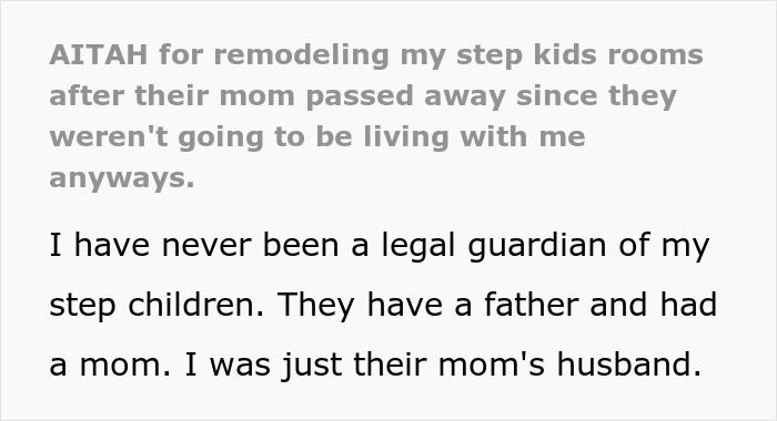 Widower Repaints Stepchildren&rsquo;s Rooms After They Move Out, Family Accuses Him Of &ldquo;Erasing&rdquo; Them