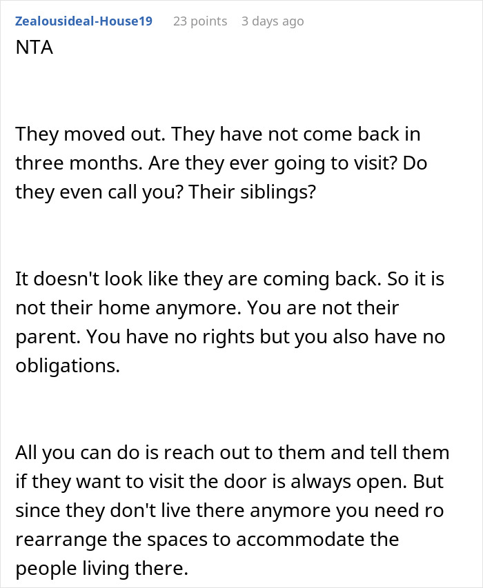 Widower Repaints Stepchildren&rsquo;s Rooms After They Move Out, Family Accuses Him Of &ldquo;Erasing&rdquo; Them