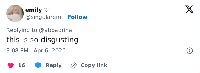 “So Disgusting”: Man’s ‘Day In My Life With Sabrina Carpenter’ Video Sparks Backlash Online “So Disgusting”: Man’s ‘Day In My Life With Sabrina Carpenter’ Video Sparks Backlash Online