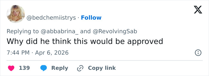 “So Disgusting”: Man’s ‘Day In My Life With Sabrina Carpenter’ Video Sparks Backlash Online “So Disgusting”: Man’s ‘Day In My Life With Sabrina Carpenter’ Video Sparks Backlash Online