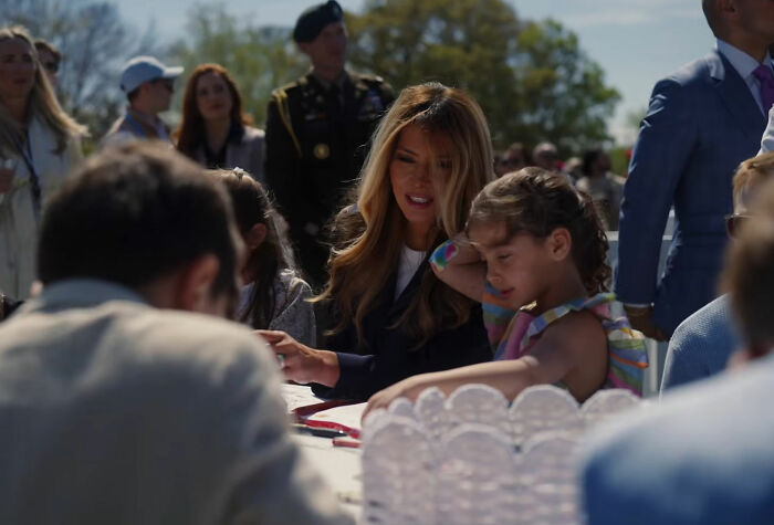 Melania Trump’s Look At White House Easter Egg Roll Reignites Body Double Conspiracy Theory Over Odd Details