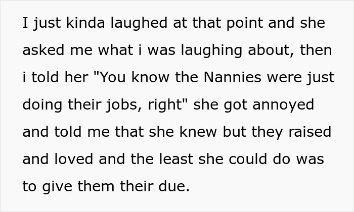 BF Dumped After Laughing At GF Who Was Raised By Nannies, Saying They Were In It For Fat Paycheck