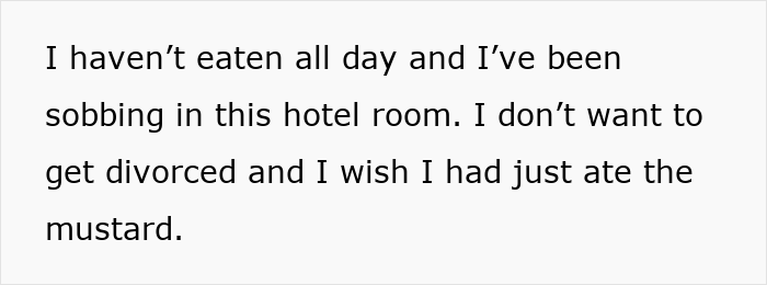 Man Has Outburst Over Wife Not Liking Mustard, She Realizes It Wasn’t About The Condiment At All