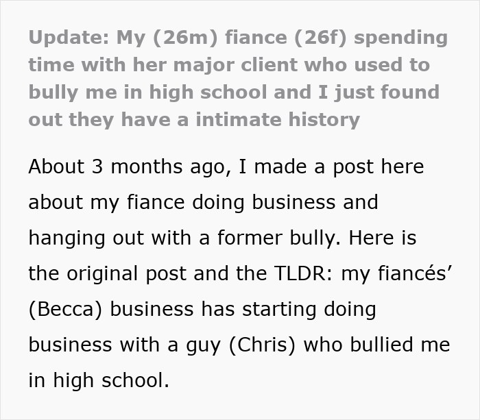 Man Shocked His Fianc&eacute;e Was FWB With His Bully, Realizes Too Late How Deep Their Connection Is