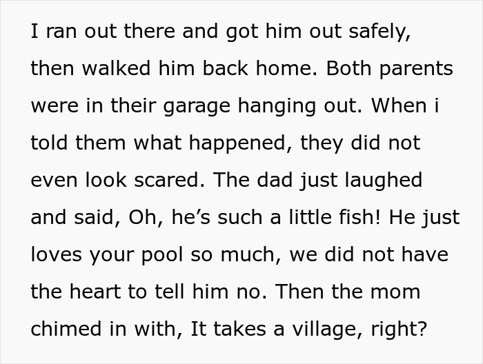 Woman Stops Neighbor’s Child From Using Her Pool Unsupervised, Parents Call Her Cold And Heartless Woman Stops Neighbor’s Child From Using Her Pool Unsupervised, Parents Call Her Cold And Heartless
