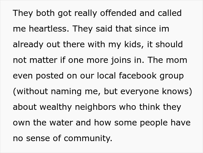 Woman Stops Neighbor’s Child From Using Her Pool Unsupervised, Parents Call Her Cold And Heartless Woman Stops Neighbor’s Child From Using Her Pool Unsupervised, Parents Call Her Cold And Heartless