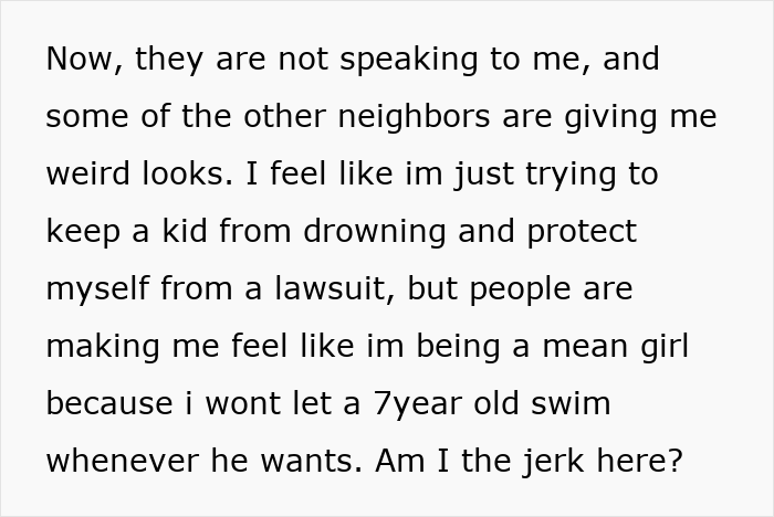 Woman Stops Neighbor’s Child From Using Her Pool Unsupervised, Parents Call Her Cold And Heartless Woman Stops Neighbor’s Child From Using Her Pool Unsupervised, Parents Call Her Cold And Heartless