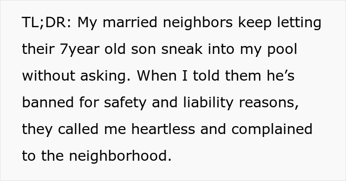 Woman Stops Neighbor’s Child From Using Her Pool Unsupervised, Parents Call Her Cold And Heartless Woman Stops Neighbor’s Child From Using Her Pool Unsupervised, Parents Call Her Cold And Heartless