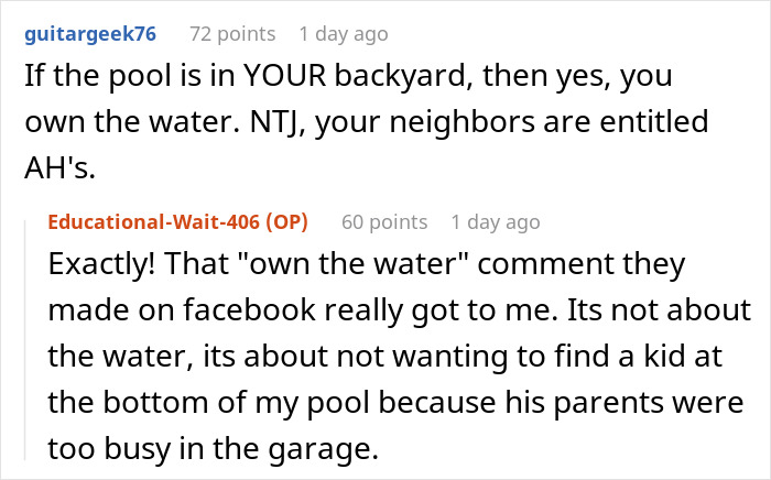 Woman Stops Neighbor’s Child From Using Her Pool Unsupervised, Parents Call Her Cold And Heartless Woman Stops Neighbor’s Child From Using Her Pool Unsupervised, Parents Call Her Cold And Heartless