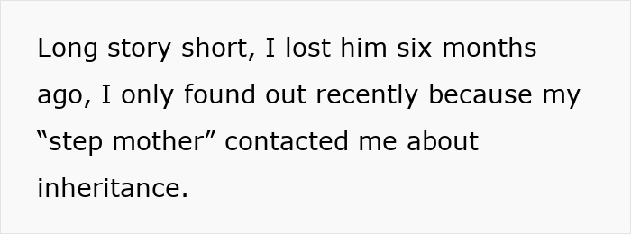 Estranged Dad Leaves Everything To Daughter, Moocher Stepmom Demands She Share Inheritance “Equally”
