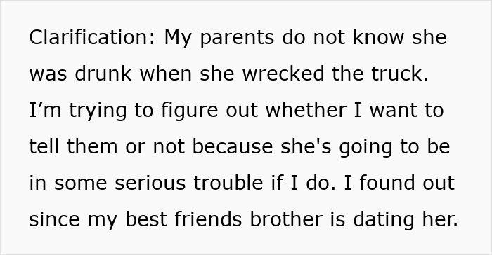 17YO Ruins Bro’s Truck By Driving Drunk, Throws A Fit As He Demands $3.3K To Cover The Damage