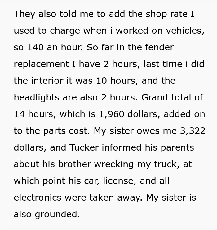 17YO Ruins Bro’s Truck By Driving Drunk, Throws A Fit As He Demands $3.3K To Cover The Damage