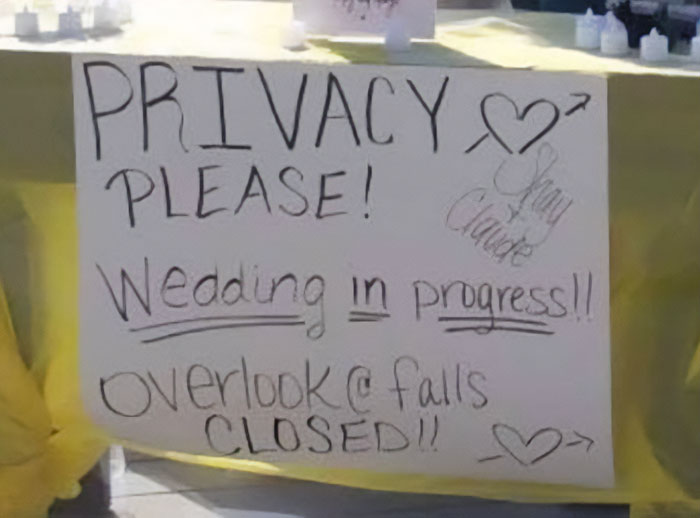 Bride Blocks Off Waterfall At Public Park For Her Wedding, Her Father Then Threatens People Who Complain