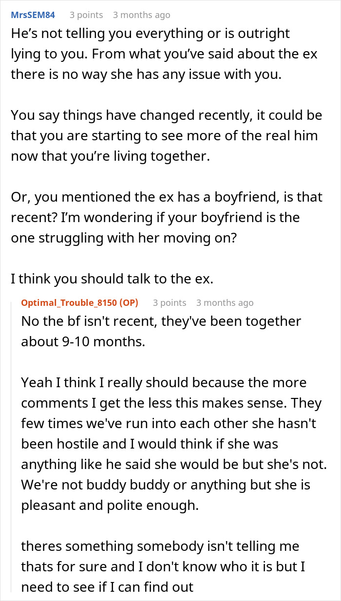 Woman Confused When BF&rsquo;s Ex Starts Being Difficult, Meets Her And Finds Out She Is Not The Problem