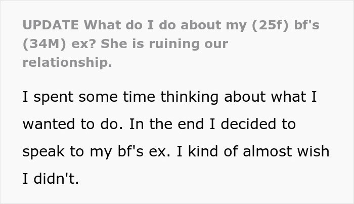 Woman Confused When BF&rsquo;s Ex Starts Being Difficult, Meets Her And Finds Out She Is Not The Problem