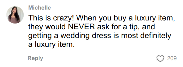 “I Felt Really Icky”: Woman Refuses To Tip For A Wedding Dress, The Internet Sides With Her