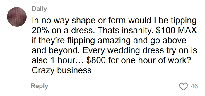 “I Felt Really Icky”: Woman Refuses To Tip For A Wedding Dress, The Internet Sides With Her