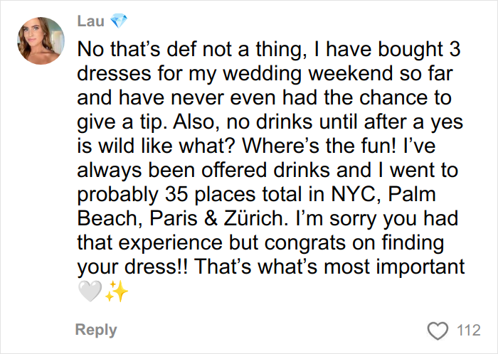 “I Felt Really Icky”: Woman Refuses To Tip For A Wedding Dress, The Internet Sides With Her