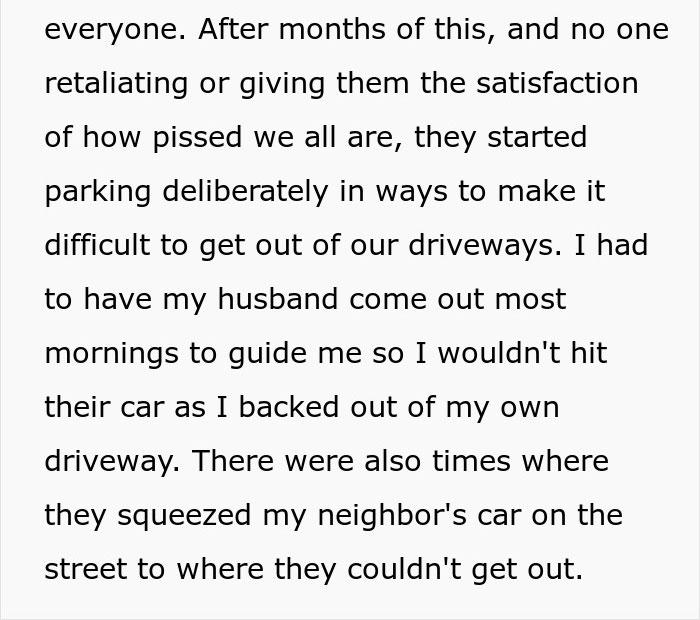 Family Treats Their Street As Their Personal Parking Space, Doesn’t See Neighbor’s Pro Revenge Coming Family Treats Their Street As Their Personal Parking Space, Doesn’t See Neighbor’s Pro Revenge Coming