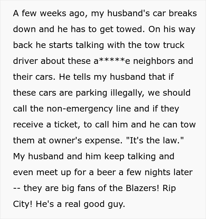 Family Treats Their Street As Their Personal Parking Space, Doesn’t See Neighbor’s Pro Revenge Coming Family Treats Their Street As Their Personal Parking Space, Doesn’t See Neighbor’s Pro Revenge Coming