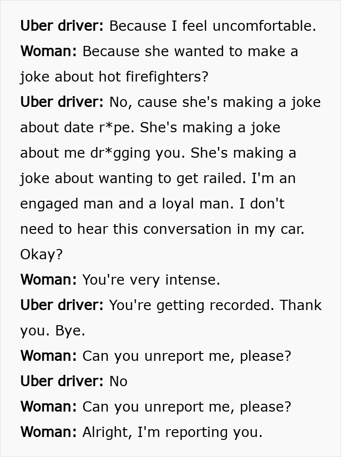 Uber Driver Shares Highly Disgusting And Inappropriate Interaction, Women Shocked They Get Reported