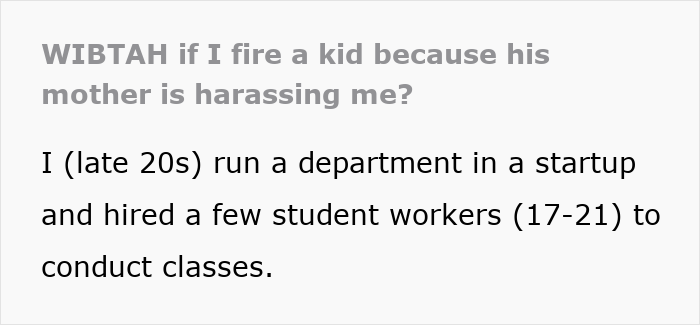 Mom Tries To Be The Main Character At Son’s Work, Boss Fires Him Over Her Constant Screaming Mom Tries To Be The Main Character At Son’s Work, Boss Fires Him Over Her Constant Screaming