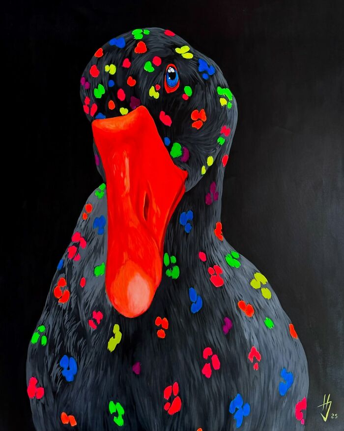 26 Surreal Goose Paintings By Ivanka Nechyporuk That Feel Playful And Unsettling At Once
