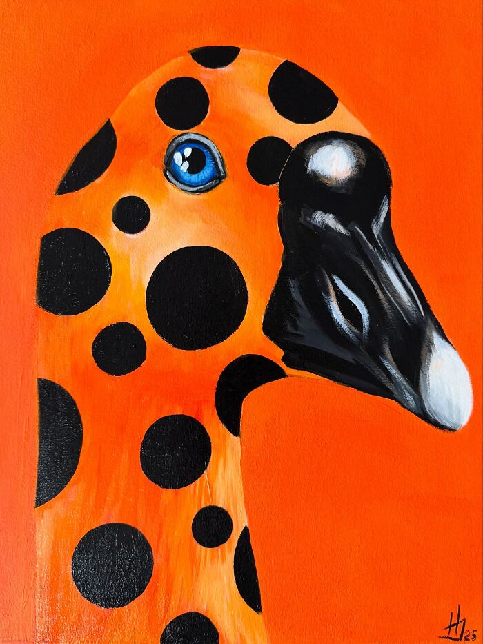 26 Surreal Goose Paintings By Ivanka Nechyporuk That Feel Playful And Unsettling At Once