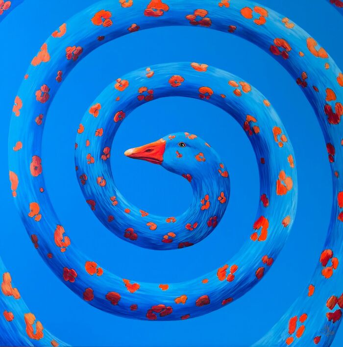 26 Surreal Goose Paintings By Ivanka Nechyporuk That Feel Playful And Unsettling At Once