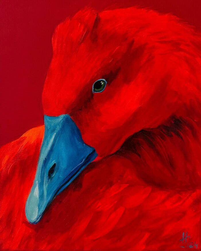 26 Surreal Goose Paintings By Ivanka Nechyporuk That Feel Playful And Unsettling At Once