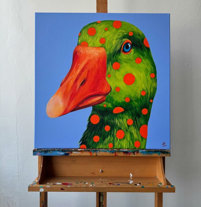 26 Surreal Goose Paintings By Ivanka Nechyporuk That Feel Playful And Unsettling At Once