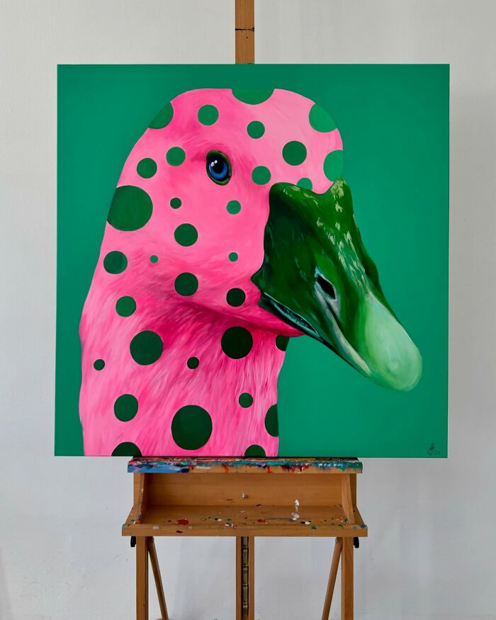 26 Surreal Goose Paintings By Ivanka Nechyporuk That Feel Playful And Unsettling At Once